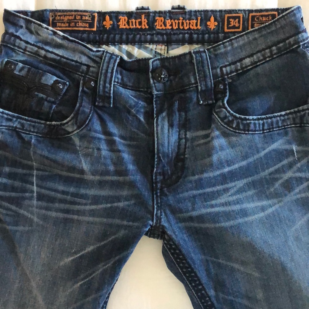 Rock Revival Men’s Jeans Chuck 34x32